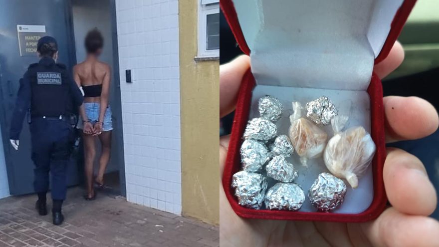 Mulher é flagrada com pedras de crack no Santa Cruz