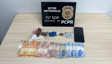 Imagem referente a Mulher é presa em flagrante por tráfico de drogas em Cascavel