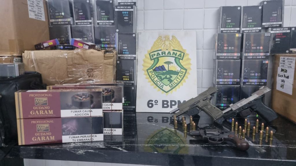 Ação policial resulta em apreensão de armas de fogo em Cascavel