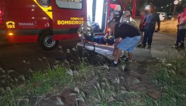 Imagem referente a Batida entre Montana e Honda CG deixa duas pessoas feridas no Periolo