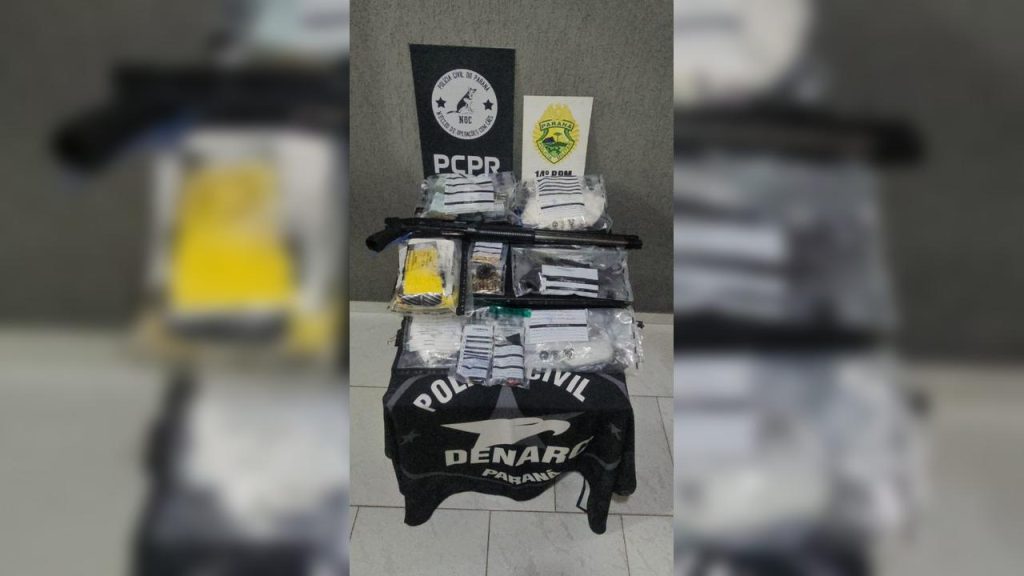 DENARC desarticula pontos de tráfico e apreende cocaína e armamentos em Foz