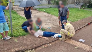 Imagem referente a Mulher sofre fratura aberta na perna em acidente de trânsito no Santa Cruz