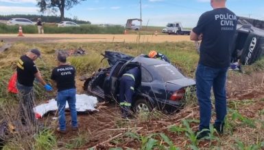 Imagem referente a Homem morre após colisão frontal entre Vectra e caminhão na BR-369, entre Cascavel e Corbélia