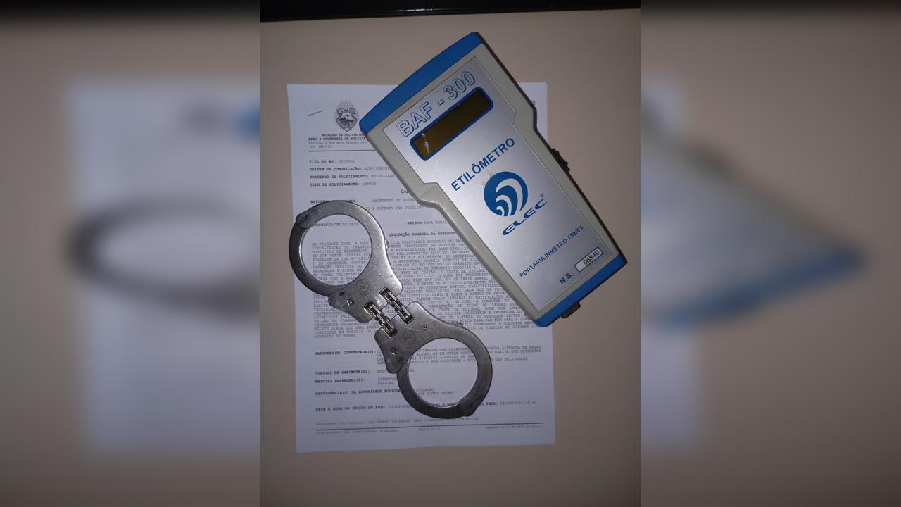 Motorista bêbado é flagrado na PR-180 e vai parar na delegacia
