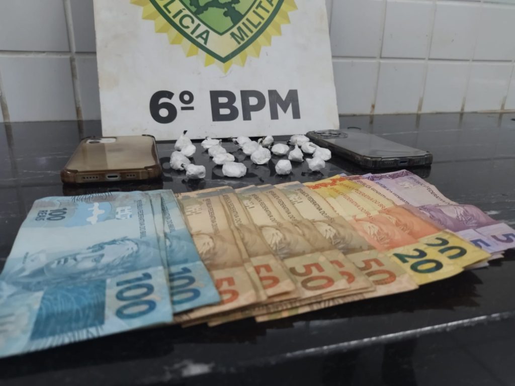 Rocam apreende cocaína e mais de R$ 1 mil em ação contra o tráfico no Esmeralda