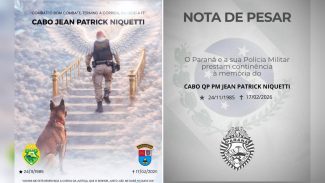 BPRv e PMPR emitem nota de pesar pelo falecimento do Cabo Jean Niquetti