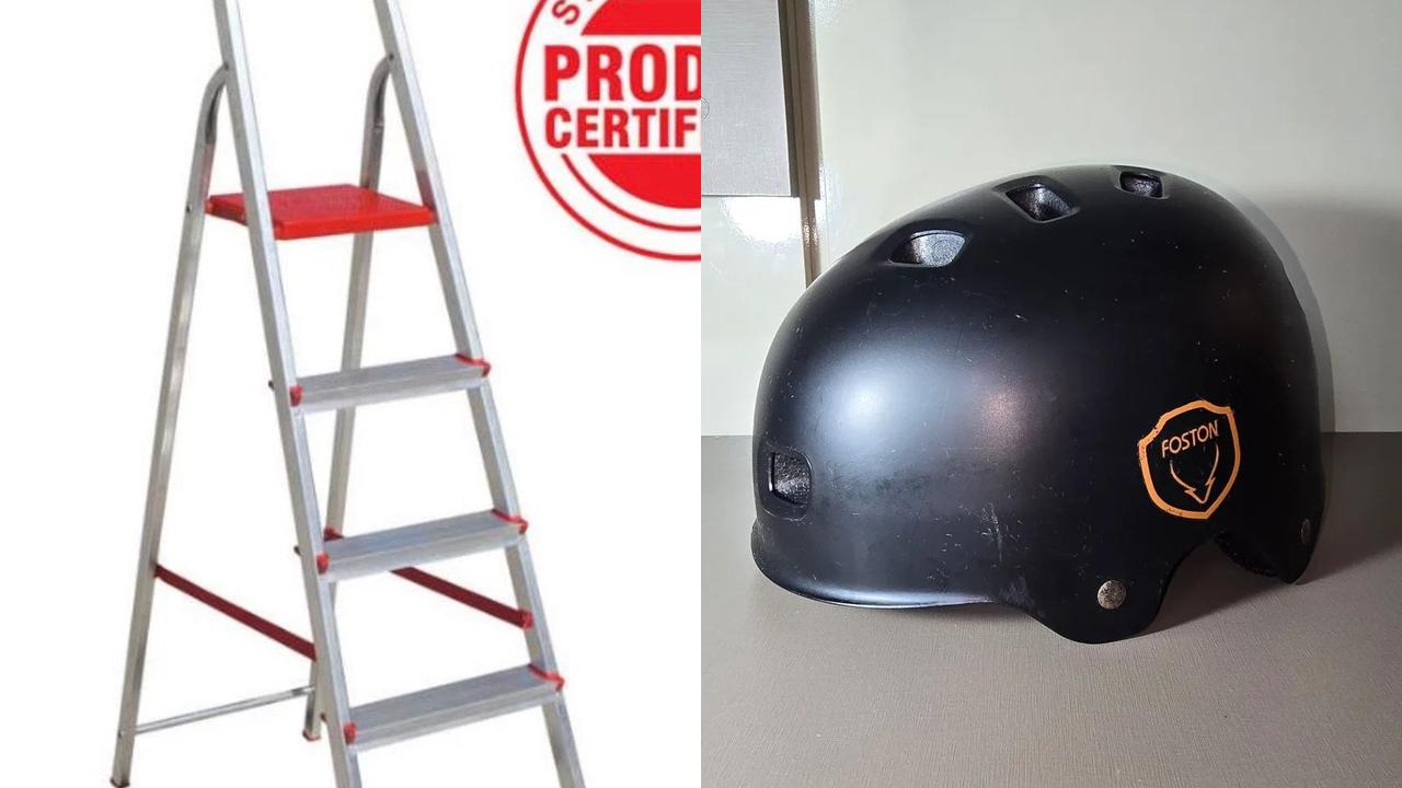 Família percebe furto de escada e capacete após voltar de viagem no bairro Country Família percebe furto de escada e capacete após voltar de viagem no bairro Country