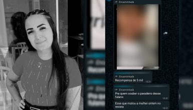 Mensagem sobre recompensa de R$ 5 mil por suspeito de matar Mayara viraliza nas redes sociais Imagem referente a Mensagem sobre recompensa de R$ 5 mil por suspeito de matar Mayara viraliza nas redes sociais