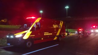 Motociclista de 31 anos fica ferido em colisão com Voyage na PRc-467 em Cascavel