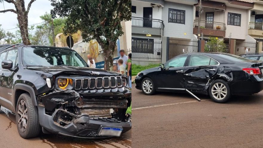 Lexus ES 350 e Jeep Renegade batem forte no Centro de Cascavel