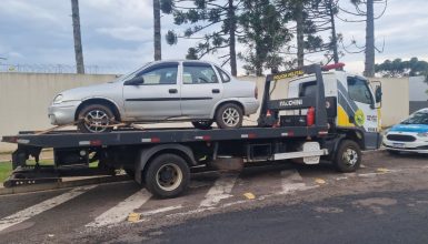 Corsa com registro de furto é localizado pela Polícia Militar Imagem referente a Corsa com registro de furto é localizado pela Polícia Militar