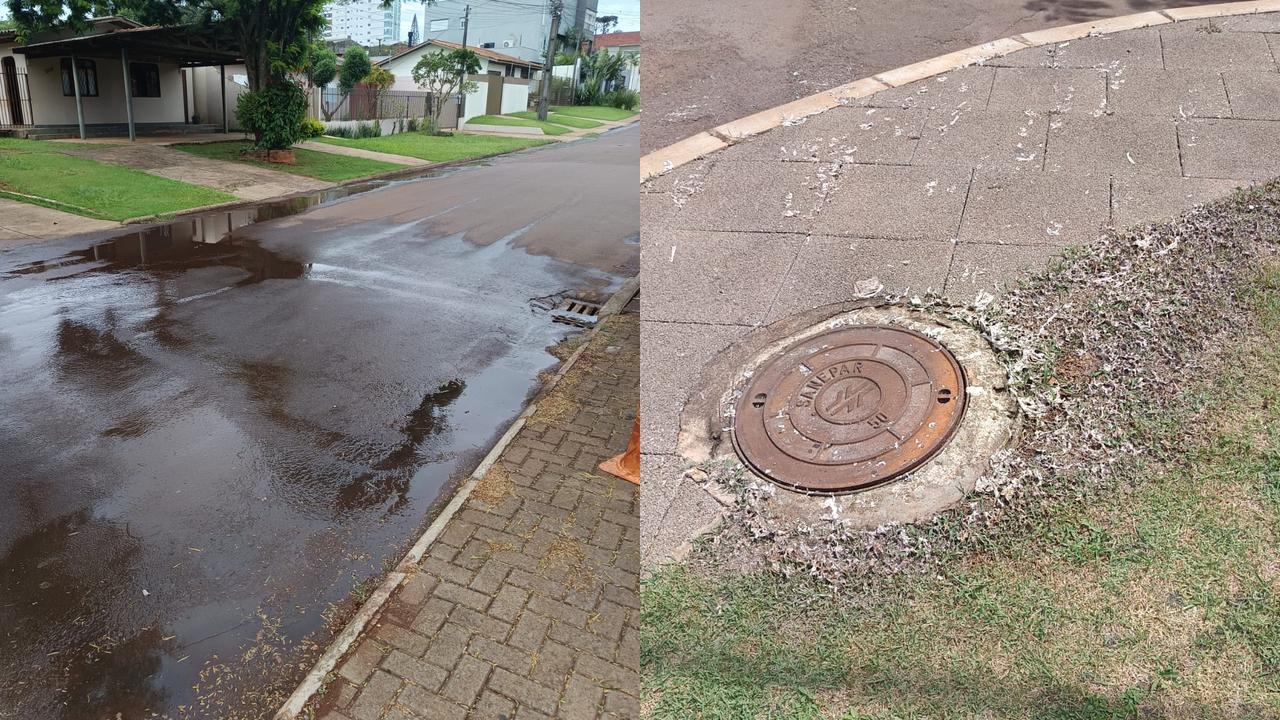Vazamento de esgoto causa transtornos no Bairro Country Vazamento de esgoto causa transtornos no Bairro Country