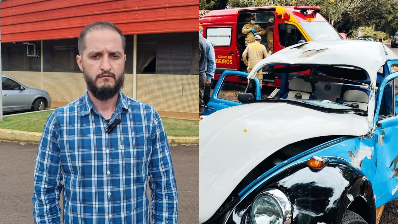 Filho de idosos atingidos por égua da PM cobra resposta após acidente no Centro de Cascavel Filho de idosos atingidos por égua da PM cobra resposta após acidente no Centro de Cascavel