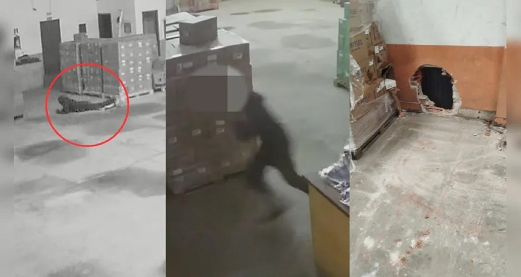 Câmeras registram invasão a transportadora e fuga de criminosos em Apucarana Câmeras registram invasão a transportadora e fuga de criminosos em Apucarana