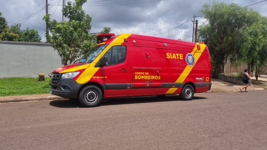 Com corte no supercílio, homem é socorrido no Bairro Cataratas, em Cascavel
