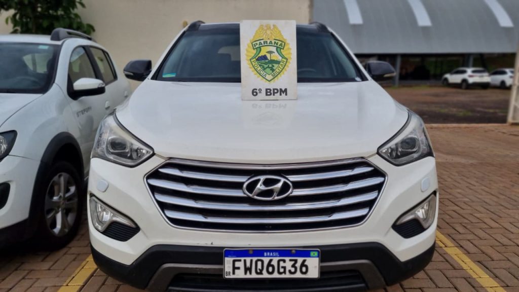 Santa Fé furtada em São Paulo é localizada clonada em garagem de Cascavel