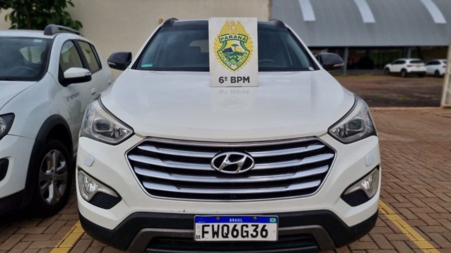 Santa Fé furtada em São Paulo é localizada clonada em garagem de Cascavel