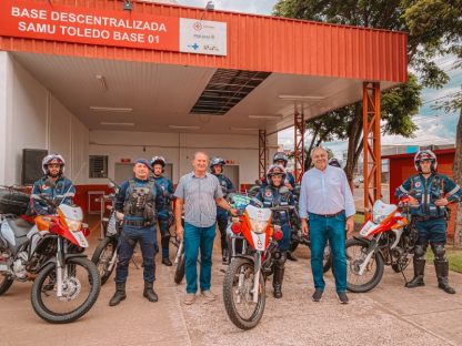 Motolâncias reforçam rede de urgência e elevam padrão do SAMU em Toledo Motolâncias reforçam rede de urgência e elevam padrão do SAMU em Toledo