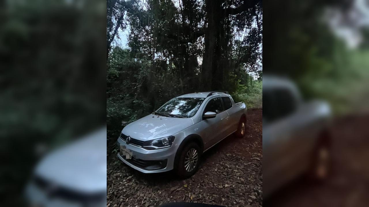 Polícia Militar recupera Saveiro furtada na zona rural de Cascavel