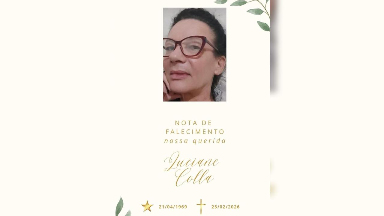 Após dois anos acamada por AVC, falece aos 56 anos, Luciane Colla