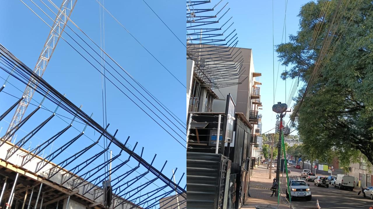 Içamento de materiais de construção causa danos na rede elétrica e 800 consumidores ficam sem luz no Centro