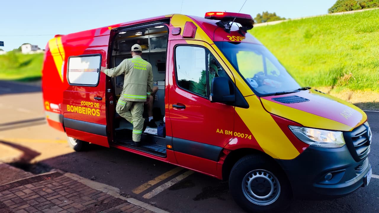 Homem sofre fratura em acidente na marginal da PRc-467, em Cascavel Homem sofre fratura em acidente na marginal da PRc-467, em Cascavel