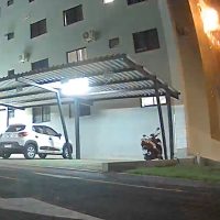 Vídeo mostra explosão em apartamento em Foz do Iguaçu Imagem referente a Vídeo mostra explosão em apartamento em Foz do Iguaçu