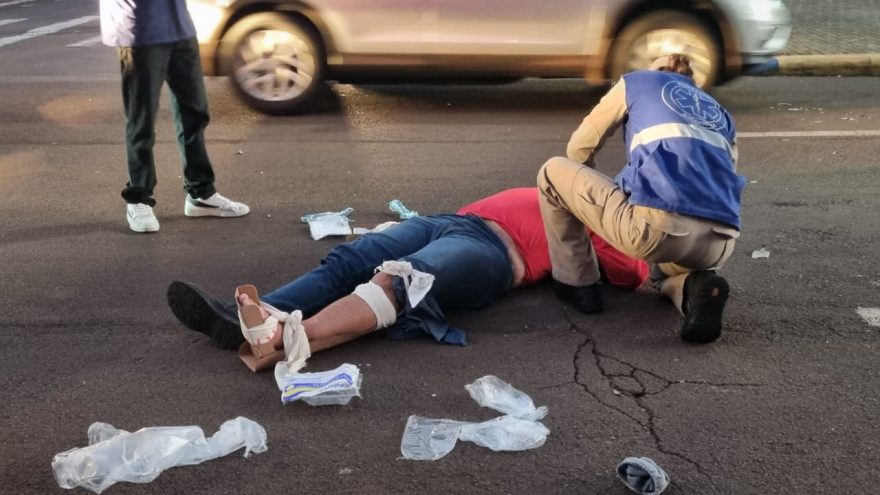 Mais um acidente grave envolvendo motociclista é registrado em Cascavel