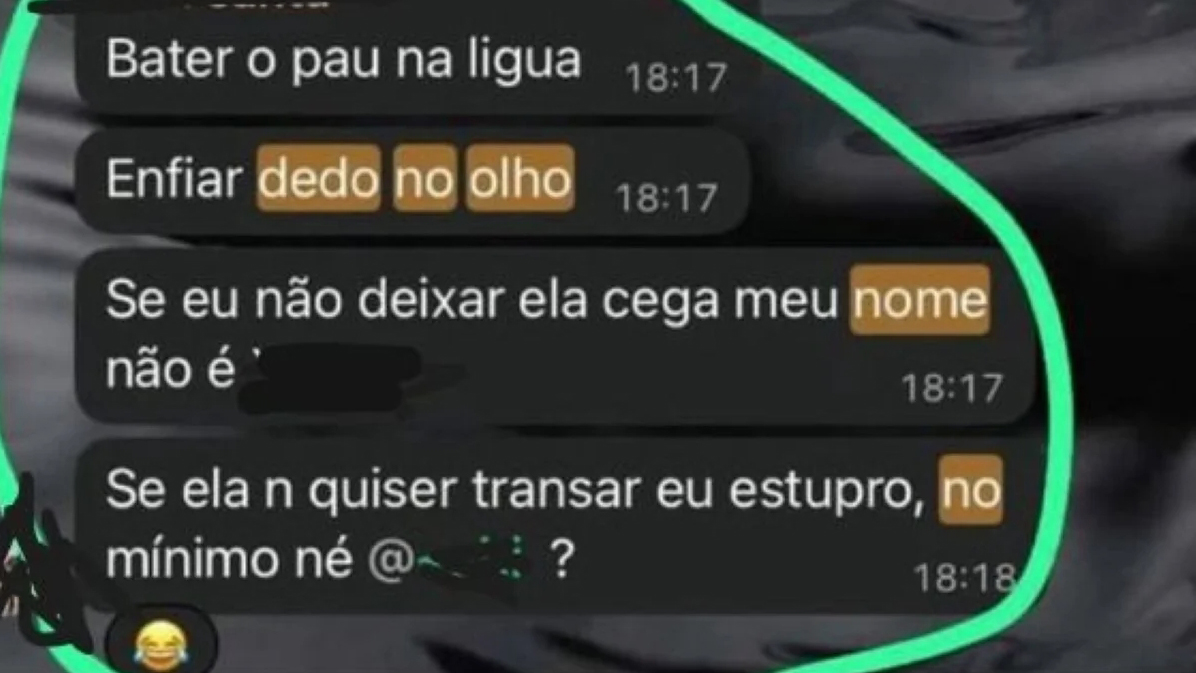 Calouro é afastado após ameaçar estuprar colega de universidade Calouro é afastado após ameaçar estuprar colega de universidade