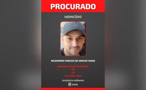 Polícia Civil divulga imagem de homem acusado de matar casal; mulher estava grávida