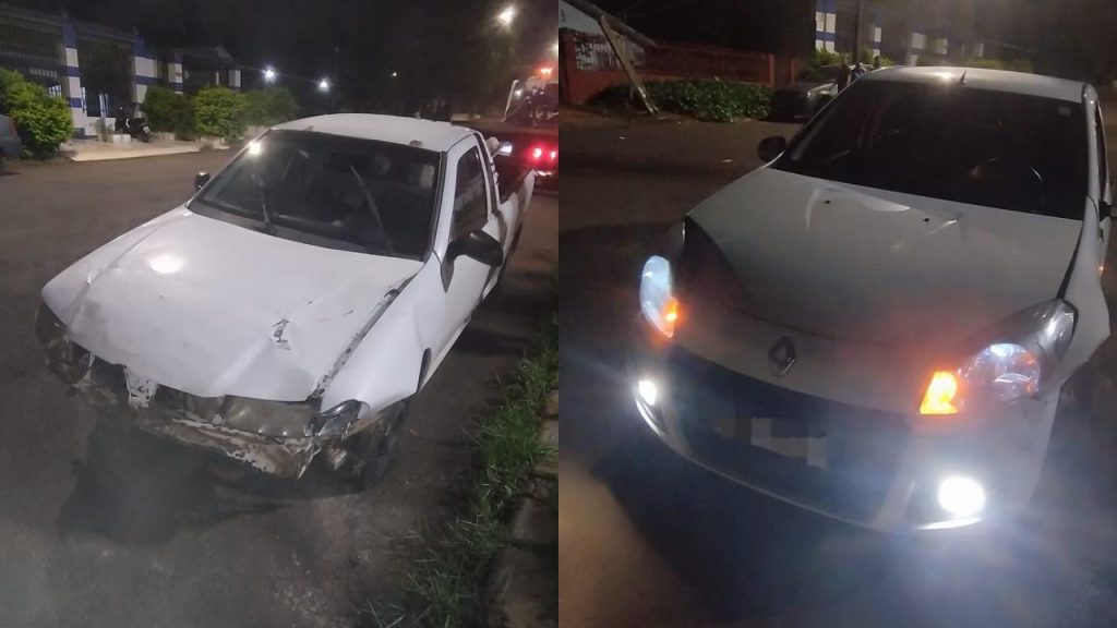 Motorista foge após colisão no Floresta; Saveiro é guinchada por licenciamento atrasado