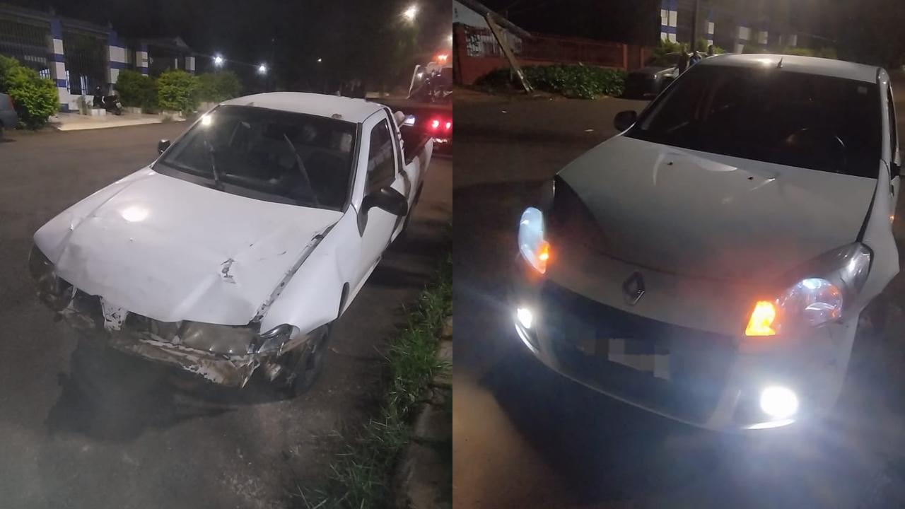 Motorista foge após colisão no Floresta; Saveiro é guinchada por licenciamento atrasado Motorista foge após colisão no Floresta; Saveiro é guinchada por licenciamento atrasado
