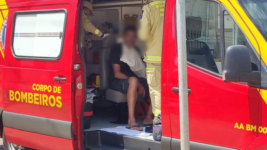 Ciclista fratura o punho após sofrer queda no Brasmadeira