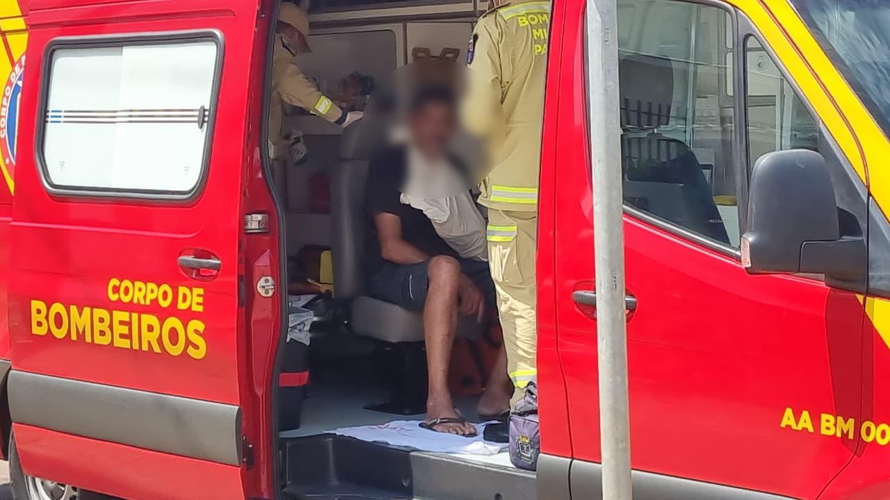 Ciclista fratura o punho após sofrer queda no Brasmadeira Ciclista fratura o punho após sofrer queda no Brasmadeira
