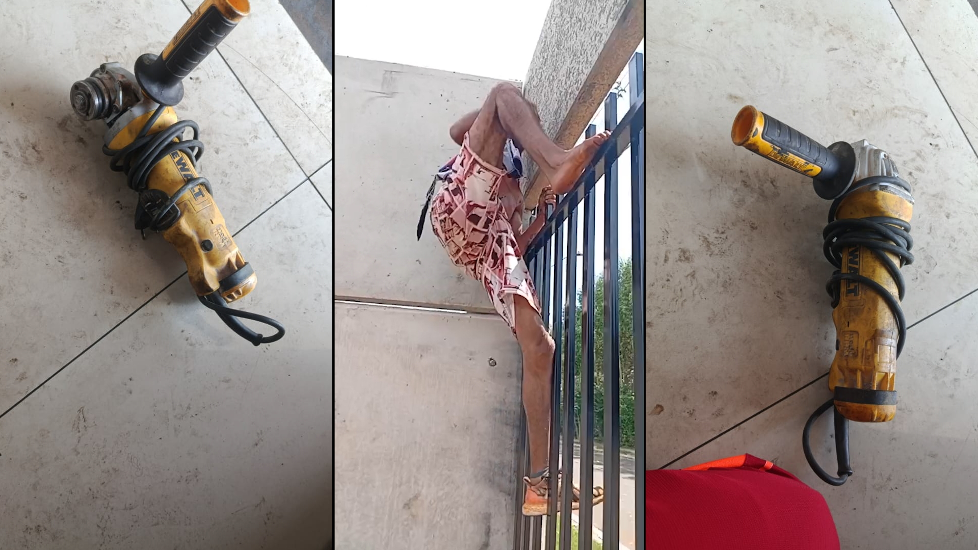 “Olha a cara do vagabundo aí ó": Vídeo mostra criminoso escalando portão “Olha a cara do vagabundo aí ó": Vídeo mostra criminoso escalando portão