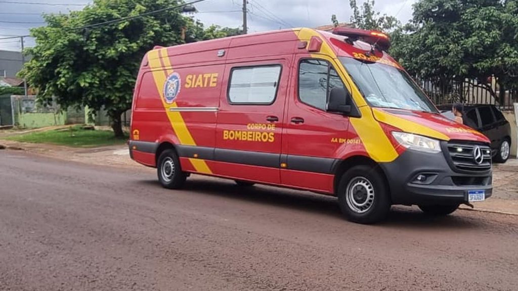 Idoso é socorrido pelo Siate no Cascavel Velho