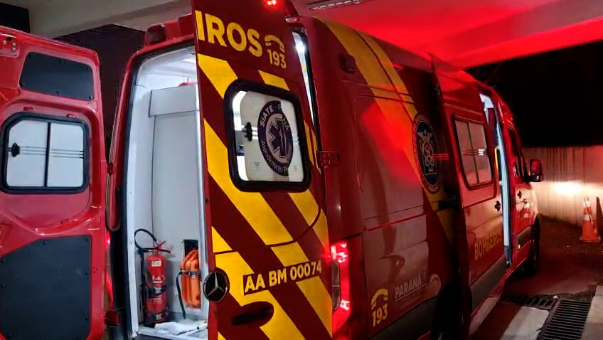 Rapaz fica ferido ao ser atropelado na Rua Clodoaldo Ursulano em Cascavel