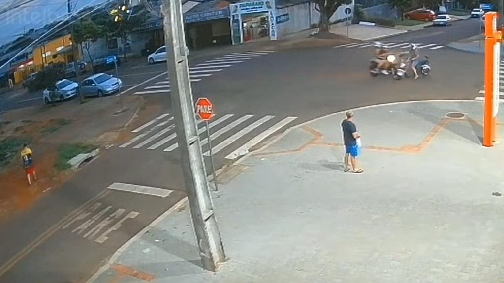 Por outro ângulo: veja acidente que deixou idoso ferido no Floresta