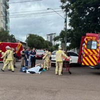 Mulher de 49 anos morre após grave acidente no Centro de Cascavel Imagem referente a Mulher de 49 anos morre após grave acidente no Centro de Cascavel