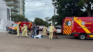 Mulher de 49 anos morre após grave acidente no Centro de Cascavel