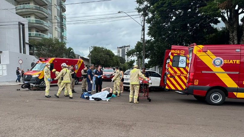 Mulher de 49 anos morre após grave acidente no Centro de Cascavel