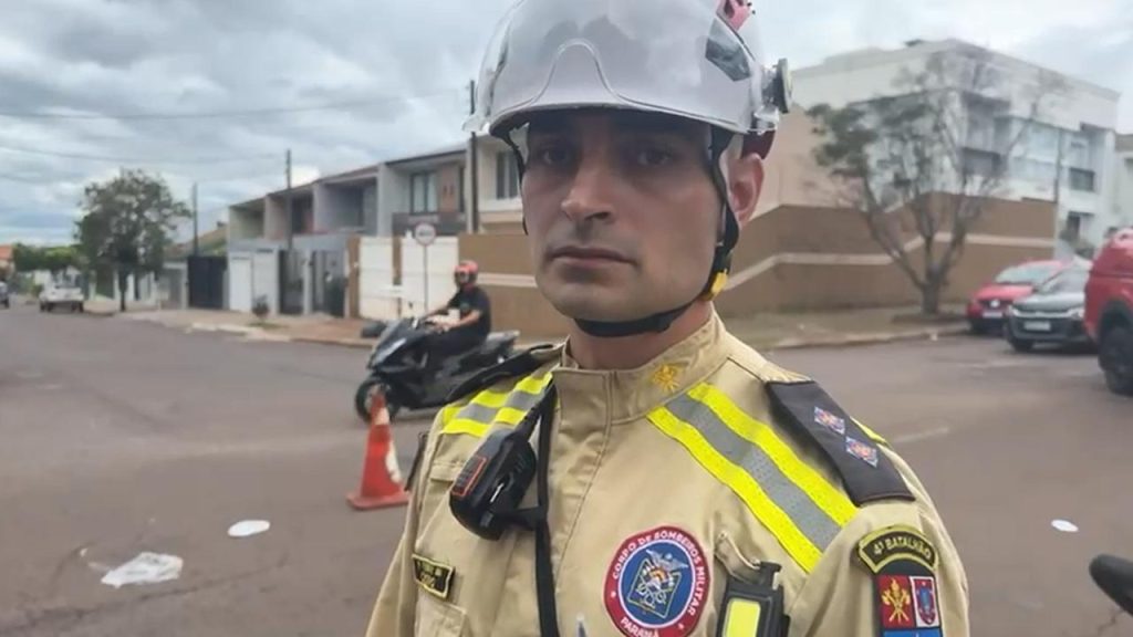 Tenente fala sobre atendimento em local de acidente com morte na Rua Machado de Assis