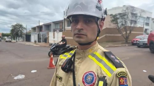 Tenente fala sobre atendimento em local de acidente com morte na Rua Machado de Assis Tenente fala sobre atendimento em local de acidente com morte na Rua Machado de Assis