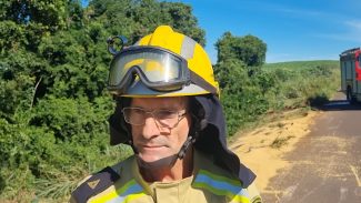 Subtenente fala sobre capotamento na BR-163, em Cascavel