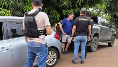 Vídeo mostra momento em que Meneghel é preso em Salto del Guairá Imagem referente a Vídeo mostra momento em que Meneghel é preso em Salto del Guairá