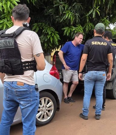 Imagem referente a Vídeo mostra momento em que Meneghel é preso em Salto del Guairá