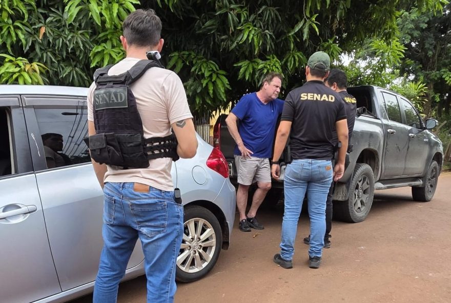 Vídeo mostra momento em que Meneghel é preso em Salto del Guairá