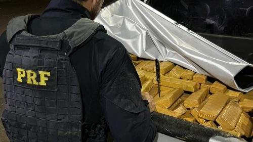PRF apreende quase 350 quilos de droga na BR-277 que seria trazida para Cascavel