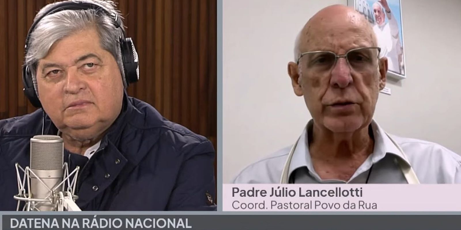 “Quem governa SP é o mercado imobiliário”, diz padre Júlio a Datena “Quem governa SP é o mercado imobiliário”, diz padre Júlio a Datena