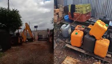 Imagem referente a Vídeos mostram ação que flagrou suspeita de desvio de diesel de máquina pública em Cascavel